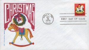 Jackson/Smith Printed Cachet FDC for the 1978 Hobby Horse Christmas Stamp