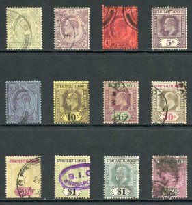 Straits Settlements SG127/37 1904 Set to 2 dollars