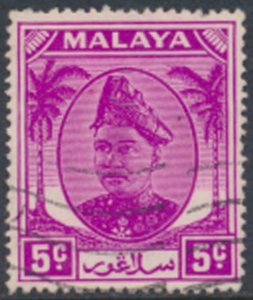 Selangor  Malaya  SC#  95  Used   see details & scans