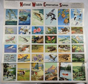 Lot of 7 National Wildlife Conservation Stamps Sheets. 1950 - 1959