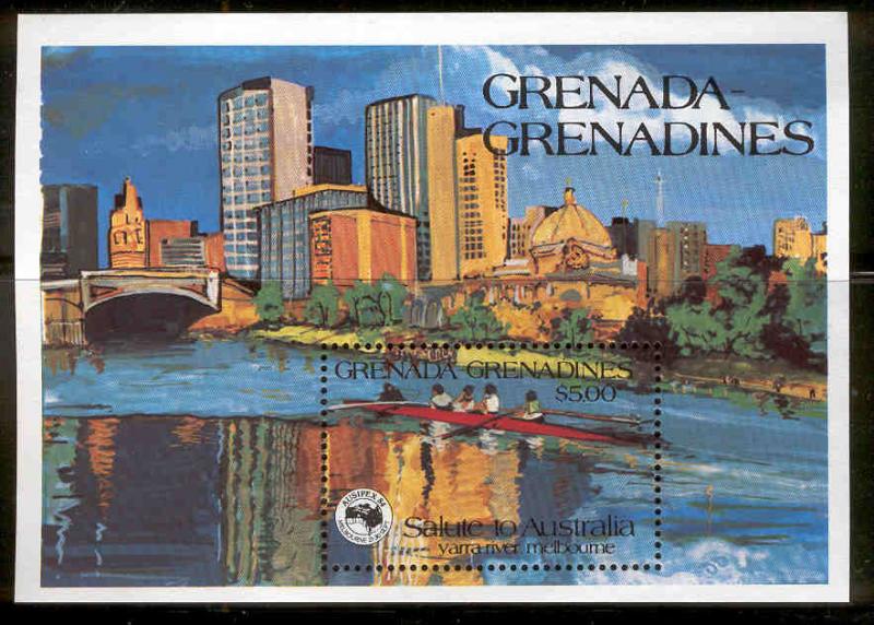 GRENADA GRENADINES 618 MNH SALUTE TO AUSTRALIA SOUVENIR SHEET