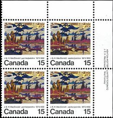 CANADA   #617 MNH UPPER RIGHT PLATE BLOCK  (2)