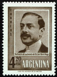 Argentina #717  MNH - Statesman Luis Maria Drago (1960)