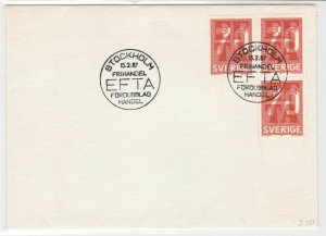 Sweden 1967 EFTA Free Trade Assoc. Stockholm Cancel Stamps Cover ref R 18676