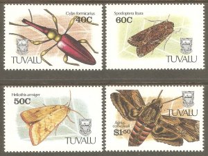 TUVALU Sc# 566 - 569 MNH FVF Set4 Insects & Bugs