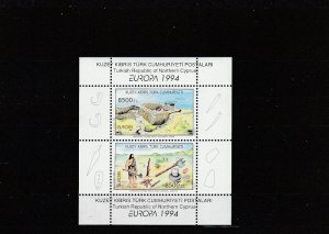 Turkish Republic of Northern Cyprus  Scott#  364  MNH S/S  (1994 Europa)