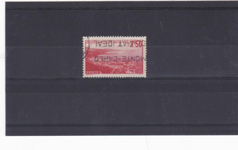 monaco 1930's 2f50 scarlet  stamp cat £30+ ref 11683