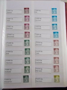 SPECIALISED MACHIN COLLECTION Y1667-Y1745 COMPLETE inc. ALL PRINTINGS 139 Stamps