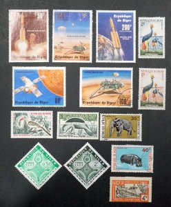 NIGER  Lot of 14 stamps  MH & cto