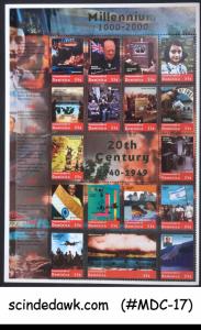 DOMINICA - 2000 MILLENNIUM 20th CENTURY EVENTS - MIN. SHEET MNH