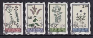 Liechtenstein   #1009-1012  cancelled  1993  meadow plants