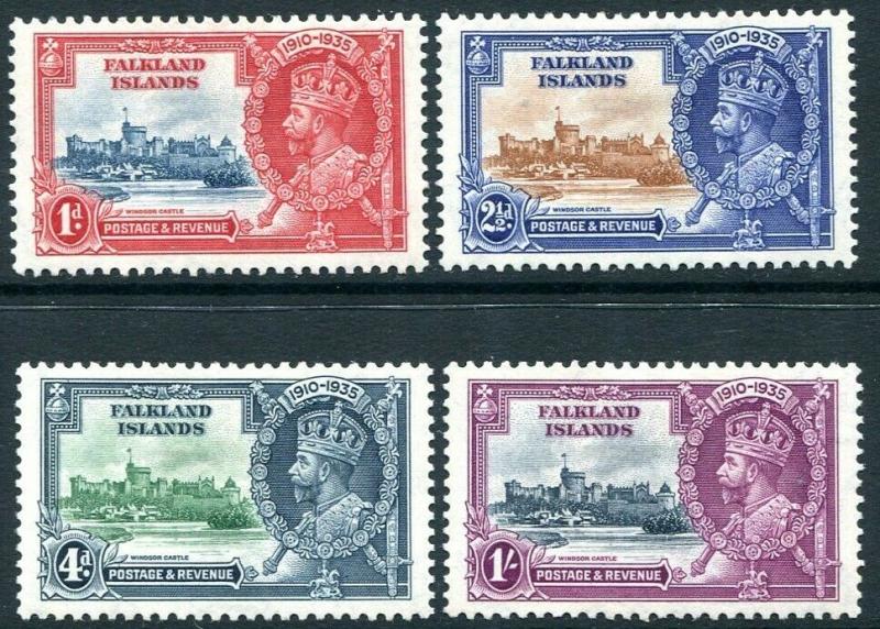 FALKLAND ISLANDS-1935  Silver Jubilee Set Sg 139-142 MOUNTED MINT V30334