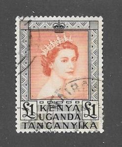 Kenya, Uganda and Tanganyika Scott #117  Used  Scott CV $20.00