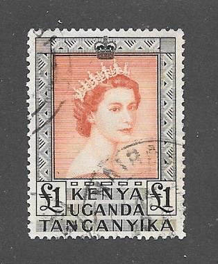 Kenya, Uganda and Tanganyika Scott #117  Used  Scott CV $20.00