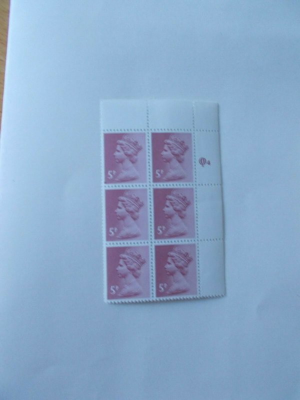 Questa 5p Claret PCP/DEX Machin Upper Right Hand Cylinder Block of 6 (Cyl 4) U/M