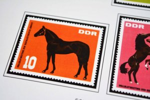 COLOR PRINTED EAST GERMANY DDR/GDR 1949-1990 STAMP ALBUM PAGES (334 ill. pages)