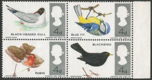 GB stamp error 1966 Birds visible shift of brown, fine unmounted mint 