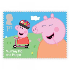 GB 5160 Peppa Pig Mummy Pig and Peppa 1st single MNH 2024 after May 31