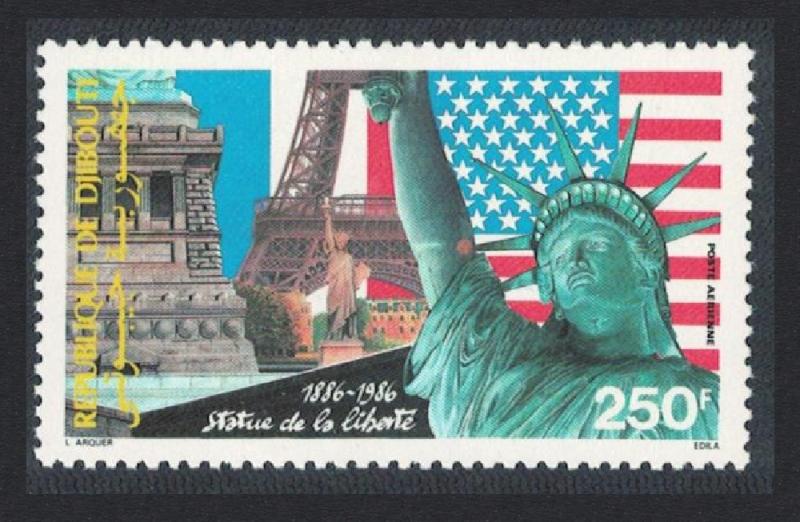 Djibouti Centenary of Statue of Liberty 1v SG#979