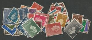 Netherlands used selection 1948-57 regular issues CV $16