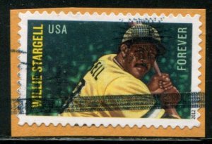 4696 US (45c) Willie Stargell SA, used on paper