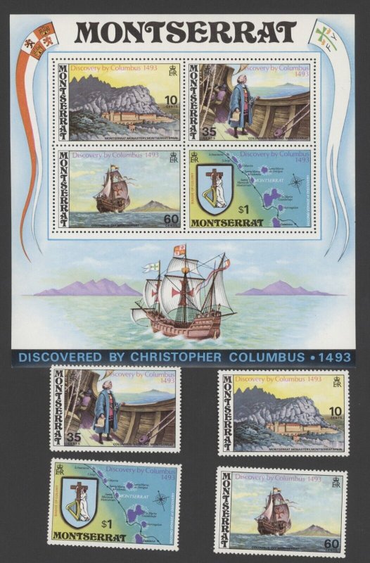 Montserrat 1973 Ships Scott#292-295a MNH