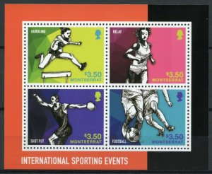 Montserrat 2014 MNH International Sporting Events 4v M/S Sports Football