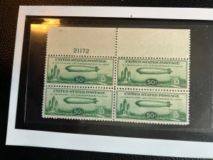 Scott# C18 MNH Superb Plate Block of 4!