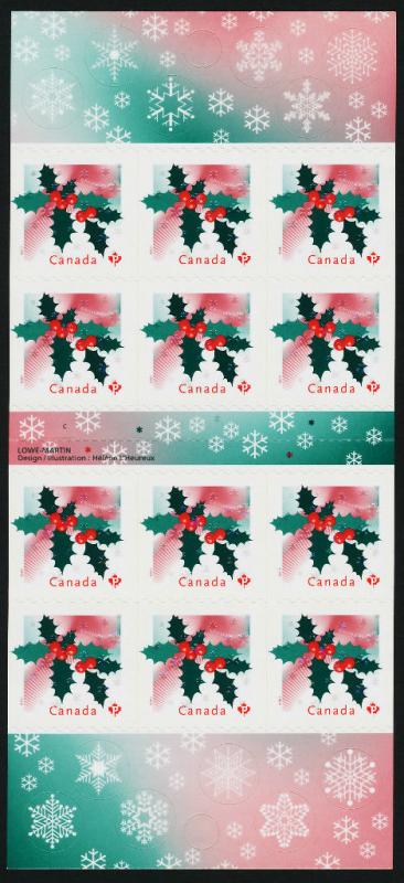 Canada 2491a Booklet MNH Christmas, Holly