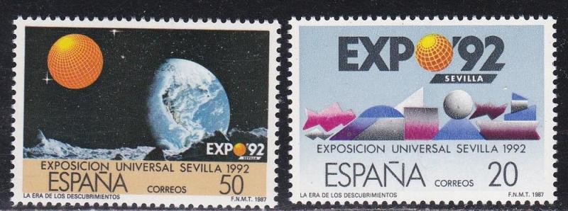 Spain # 2506-2507, Expo 92, NH