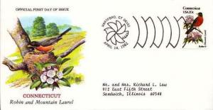 United States, First Day Cover, Birds, Flowers, Cameroun