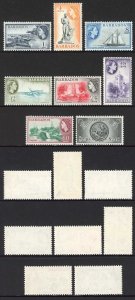 Barbados SG312/9 Set of 8 with new watermark U/M  Cat 22 pounds