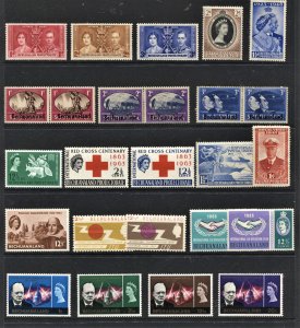 STAMP STATION PERTH - Bechuanaland #Omnibus Selection-25 Stamps MNH/MLH CV$18.00