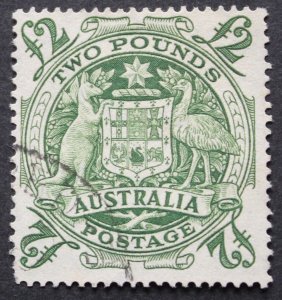 Australia 1950 Two Pounds Coat of Arms SG 224d used