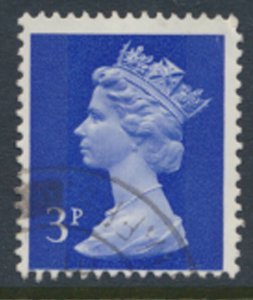 GB  Machin 3p SG X855 2 bands SC# MH36 Used 1988 see scan & details