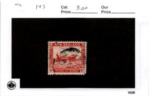 New Zealand, Postage Stamp, #193 Used, 1935 Farming (AD)