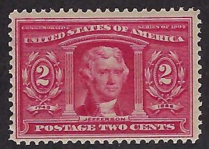 US Scott #324 Mint OG NH F-VF