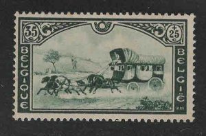 Belgium Scott B168 MH* semi postal stagecoach stamp