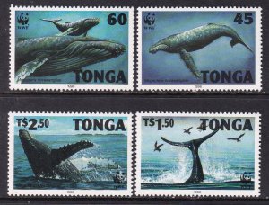 Tonga 915-918 Whales MNH VF