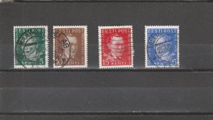 Estonia  Scott#  139-142  Used  (1938 Society of Estonian Scholars)