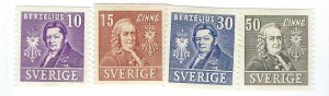 Sweden SC#293-296 Mint F-VF SCV$28.00...Fill key spots!