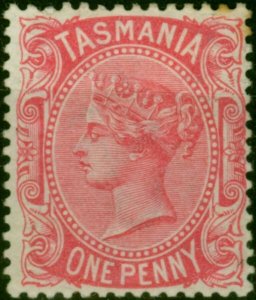 Tasmania 1878 1d Rose-Carmine SG156a Good MM