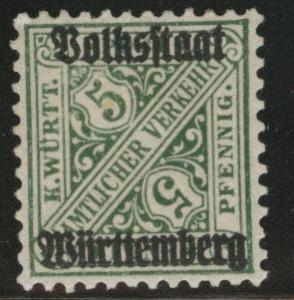 Germany State Wurttemberg Scott o150 MH* official