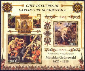 Ivory Coast 2013 Art Paintings Matthias Grunewald Sheet MNH