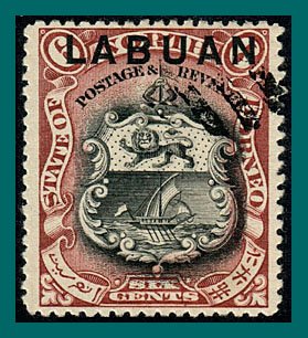 Labuan 1897 Arms, p14, cancelled  #78,SG93