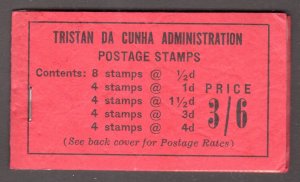 Tristan da Cunha 1958 SG SB 2, some bending of corners of covers at r.