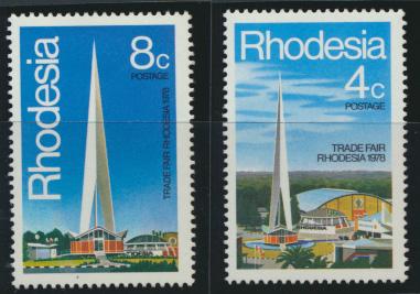 Rhodesia SG 553 - 554  SC# 391 - 392  MH Trade Fair  see details 