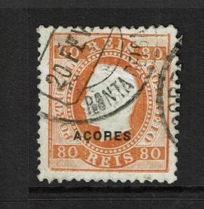 Azores SC# 53a, Used, HInge Remnant, small top tear - S4948