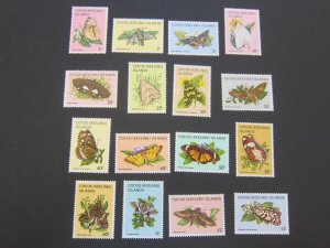 Cocos Island 1982 Sc 87-102 Butterfly set MNH