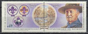 Chile Stamp 623  - 75 years of scouting